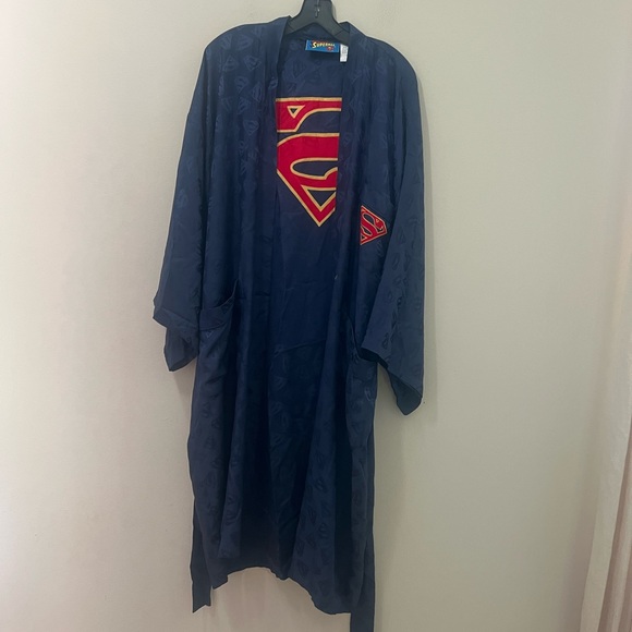 DC Comics Superman Dark Blue Men's Robe - Picture 4 of 12